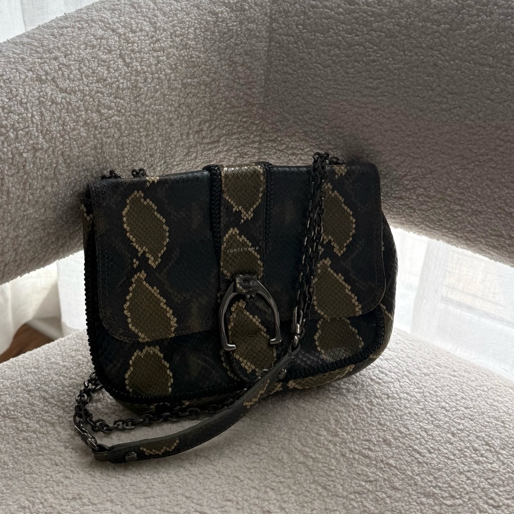 Longchamp Amazone mini python bag